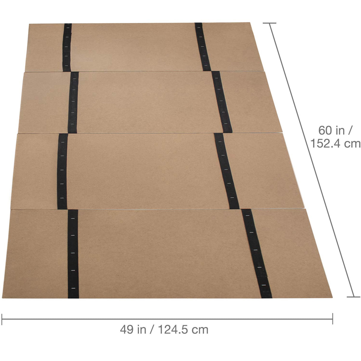 DMI Foldable Box Spring, Bunkie Board, Bed Support Slats for Support to Streamline and Minimize the Bed, No Assembly Needed, Full Size, 60 x 48 DMI