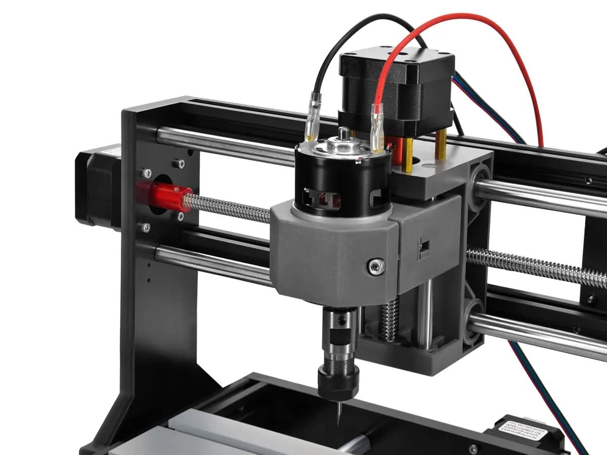 Monoprice Benchtop CNC Router Kit, 3 Axis, for Soft Metal, Wood, Plastic, Acrylic, PVC and PCB Engraving and Milling, Compatible with GRBL and Candle Software, XYZ Working Area 300 x 180 x 40 - WoodArtSupply