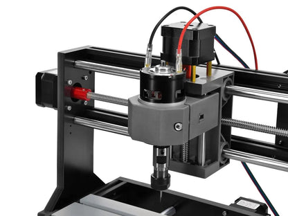 Monoprice Benchtop CNC Router Kit, 3 Axis, for Soft Metal, Wood, Plastic, Acrylic, PVC and PCB Engraving and Milling, Compatible with GRBL and Candle Software, XYZ Working Area 300 x 180 x 40 - WoodArtSupply