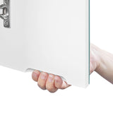 Yaheetech Bathroom Mirror Cabinet, Medicine Cabinet with 2 Frameless Mirrored Doors, Wall-Mounted Storage Cupboard with Adjustable Shelf for Living Room, Laundry Room, Mudroom Yaheetech