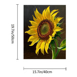 ACANDYL Sunflower DIY Paint by Numbers Kit for Adults Beginner Paint by Number for Adults Canvas Painting by Number DIY Acrylic Oil Painting on Canvas Arts Craft Decoration Flower 16x20 in ACANDYL