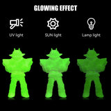 CCTREE 3D Printer High Speed ABS Filament 1.75mm, ABS 1kg Spool (2.2lbs) Excellent Resistance, Odorless Strong&Durable Accuracy±0.03mm Easy Printing for Bambu P1S,X1 3D Printer Glow in Dark Green CCTREE