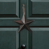 CWI Gifts Metal Barn Star - 5" Galvanized Hanging Star - Farmhouse Wall Decor - Black - 1 CWI Gifts