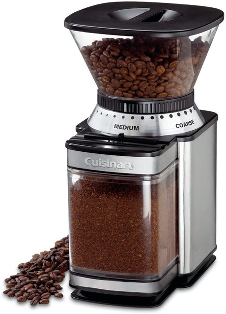 CUISINART Coffee Grinder, Electric Burr One-Touch Automatic Grinder with18-Position Grind Selector, Stainless Steel, DBM-8P1 CUIJ9
