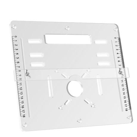 GLMFAN Acrylic Router Table Insert Plate Router Templates Woodworking Benches Router Flip Plate Adjustable Trimming Machine Flip Plate Clear Wood Milling Flip Plate Cutting Engraving Auxiliary Board GLMFAN