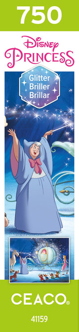 Ceaco - Disney Princess - Cinderella's Carriage - 750 Piece Glitter Jigsaw Puzzle Ceaco