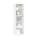 Furinno Luder Bookcase / Book / Storage , 5-Tier, White Furinno