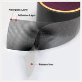 by.RHO Screen Repair Kit, Extra Wide (4in x 15FT), Black, Adhesive & Waterproof, Fiberglass, fix for Screen Door and Window Screen by.RHO