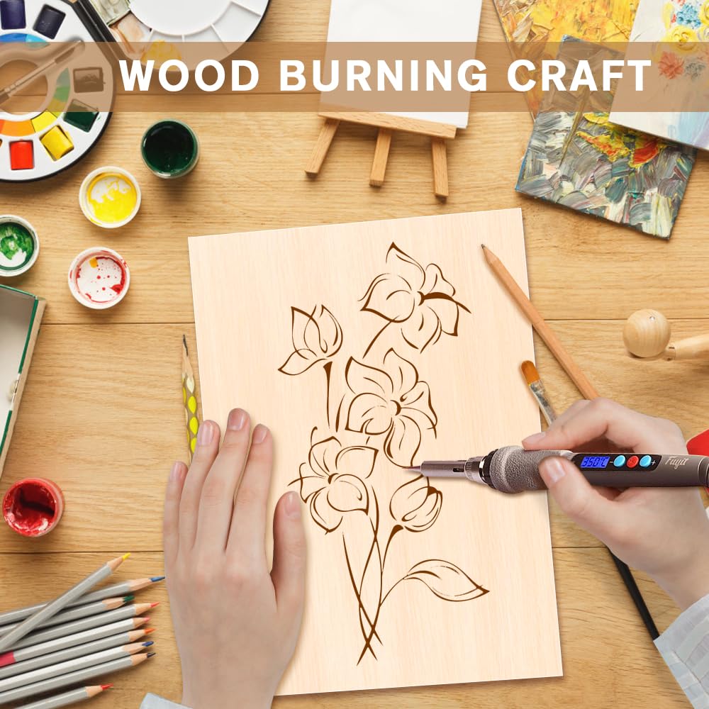 DIYDEC 24 Pack Basswood Sheets 4 x 6 x 1/16 Inch Thin Plywood Wood Sheets Unfinished Wood Squares Boards Balsa Wood Sheets for Crafts Architectural Models Laser Cutting Wood Burning and Drawing DIYDEC