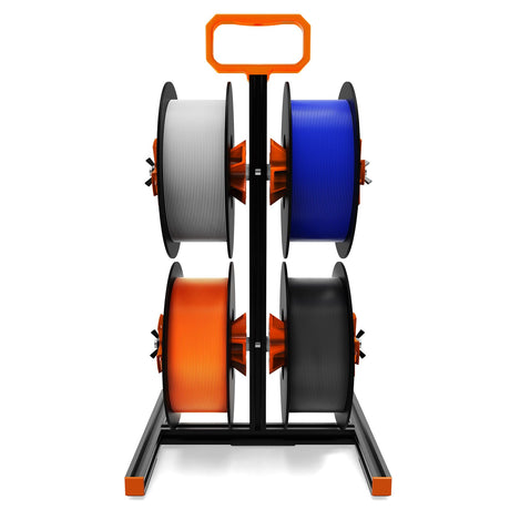 YOOPAI Filament Holder with Orange Handle Fits All Spools of Any Size and All Filament Types for PLA/PETG/ABS/TPU/Nylon/Other 3D Printing Materials, 3D Printer Filament Spool Holder Rack YOOPAI