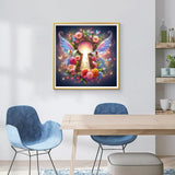 ijbnhd Fairy Diamond Art Kits for Adults, 5D Butterfly Fairy Diamond Painting Kit for Beginners, DIY Round Full Drill Fairy Gem Art Craft Kits for Home Wall Decor 12x16 Inch ijbnhd