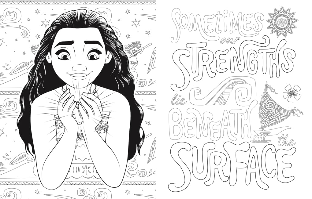 Disney Quotes to Live Your Life By Colouring Book: A collection of inspirational sayings and words of wisdom WoodArtSupply