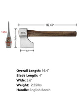 The Woopecker- 2Pack Professional Throwing Hatchet for Axe Throwing Competitions 1.58Lbs Head with 16.4" Handle JXE JXO