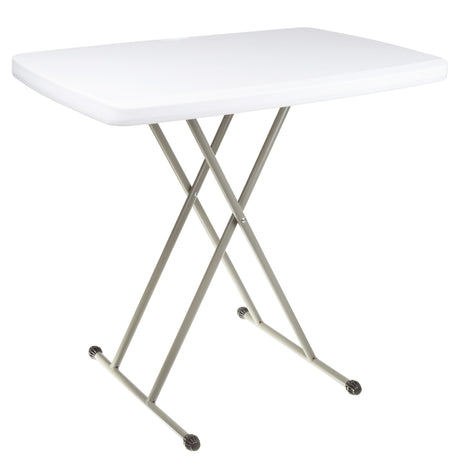 Everyday Home Folding Table - Lightweight Portable Folding Desk - Small Plastic Table for Camping, Playing Cards, and Crafting (White) Everyday Home