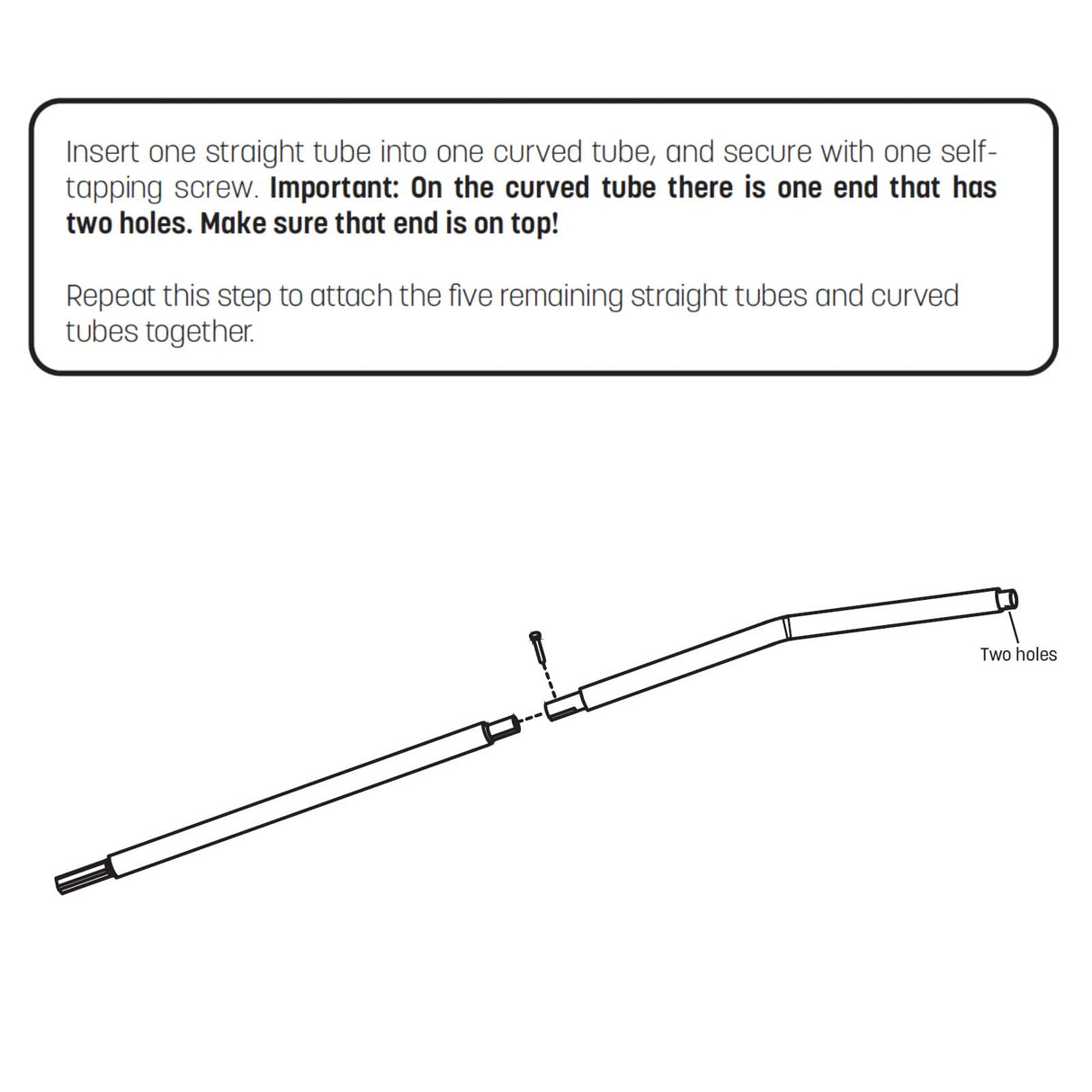 Skywalker Trampolines Lower Enclosure Straight Tube, Pack of 2, Metal color, Part #4201, PK0005 Skywalker Trampolines