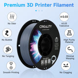 Creality ABS Filament 1.75mm, 3D Printer Filament, No-Tangling, Strong Bonding and Overhang Performance Dimensional Accuracy +/-0.02mm, 2.2lbs/Spool Creality