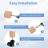 2 inch Ball Caster Wheels，Casters Set of 4 Ball Bearing Steel Stem,Casters for Furniture Legs Using for Hardwood Floor,Ball Casters for Cabinet,Workbench,Cart（Casters Set of 4 Heavy Duty Apllamo