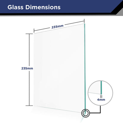 IMPRESA 2 Pack 3D Printer Glass Print Bed for Ender 3/5 / Pro / 3X - 235 x 235 x 4 mm - 8 Printer Bed Clips Included- Tempered Glass Replacement/Upgrade for Borosilicate Creality Platform-3D  - WoodArtSupply