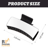 RP Remarkable Power, 8 Pack Sublimation Hair Claw Clip Blanks Non-Slip Hair Clips DIY Heat Transfer Rectangle for Thin Thick Long Hair RP Remarkable Power