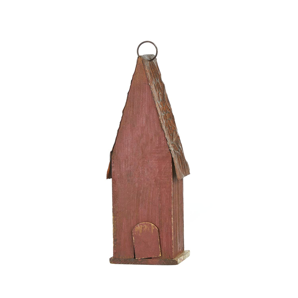 Glitzhome Hand Painted Distressed Hanging Wood Bird House for Outdoors 13.25" H Glitzhome