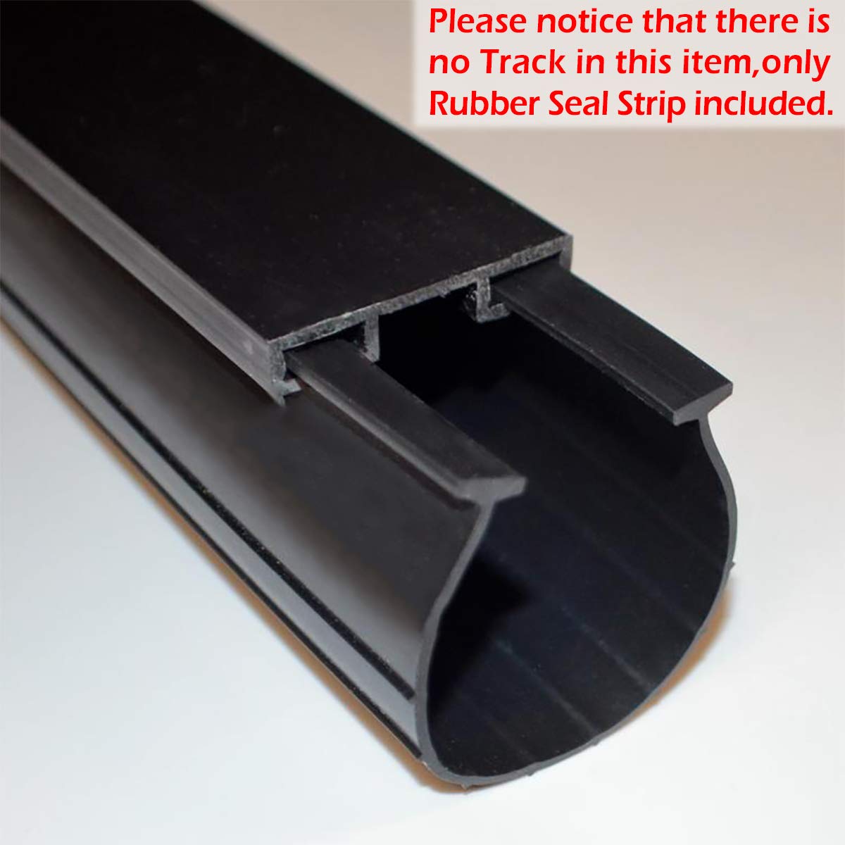 Garage Door U-Bottom Weather Stripping Kit Rubber Seal Strip Replacement, Universal Sealing Professional Grade T Rubber,5/16" T Ends, 3 3/4" Width X 20 Feet Lenth (Black) CloudBuyer