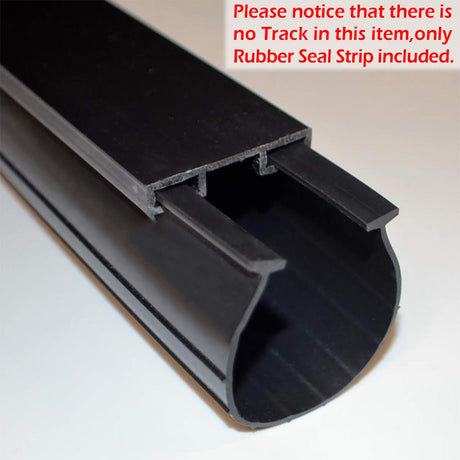 Garage Door U-Bottom Weather Stripping Kit Rubber Seal Strip Replacement, Universal Sealing Professional Grade T Rubber,5/16" T Ends, 3 3/4" Width X 20 Feet Lenth (Black) CloudBuyer