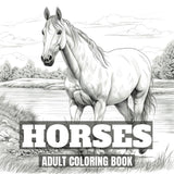 Horses: Horse Coloring Book for Adults WoodArtSupply