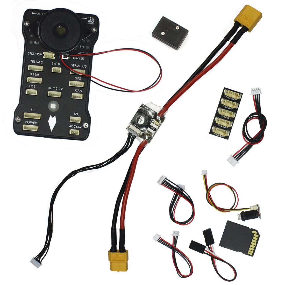 QWinOut Six-Axle 550mm Hexacopter DIY Drone Kit UAV Aircraft with PXI Flight Control GPS FLYSKY FS-i6 Remote Control 9443 Propeller (Full kit with battery) QWinOut