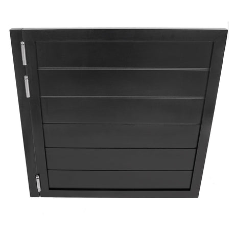 Cafe Door Swinging Door Wood Saloon Door Half Door for Kitchen Partition Doorways Bar, Single Wood Cafe Door Swinging Doors for Interior Entrance Partition Includes Hinges (Black, 35.4x35.4in) Pinelicorn