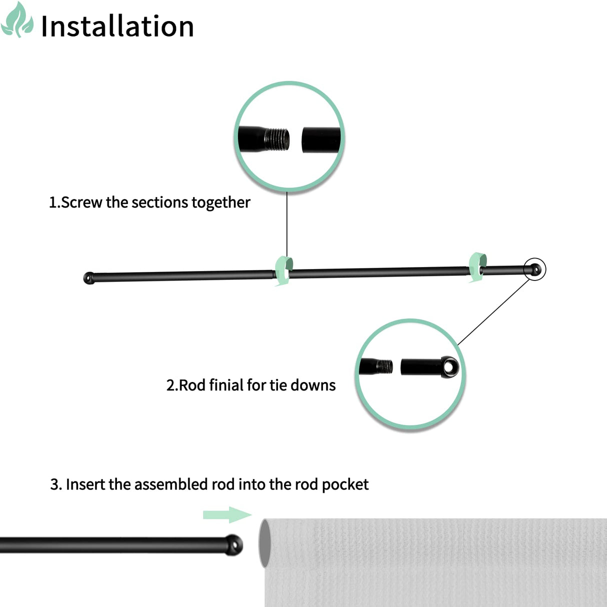 SunnyRoyal Pergola Shade Cover 8' x 16' Replacement Canopy Shade Cover for Pergola with Grommets Sun Shade Cloth Sail for Outdoor Privacy Patio Garden Weighted Rods Included (Beige) SunnyRoyal