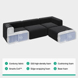 Novilla 70.8" Modular Sectional Sofa, Modern Cloud Sectional Couch with Smarts Coil™ Support, Upholstered Boneless Couch for Living Room Apartments Bedroom, No Assembly Required (Loveseat) Novilla