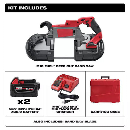 Band Saws, Portable Bandsaw, Cordless Bandsaw, for Milwaukee 2729-22 M18 Fuel 18V Deep Cut Band Saw Kit - WoodArtSupply