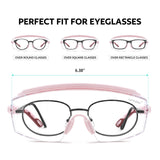UKNOW Safety Glasses Over Eyeglasses, Anti Fog Safety Goggles ANSI Z87.1, Adjustable Protective Eyewear UKNOW