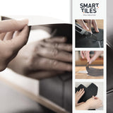 Smart Tiles SMART TILES Peel and Stick Backsplash - 5 Sheets of 11.43'' x 9'' - 3D Adhesive Peel and Stick Tile Backsplash for Kitchen, Bathroom, Wall Tile, Sefrou Green Smart Tiles