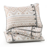 HORIMOTE HOME Boho Style Beige King Quilt Set with Tassle, Soft and Lightweight Bedspread for All Season, Full Size Bed Coverlet with 2 Matching Pillow Shams (3 Piece) HORIMOTE HOME