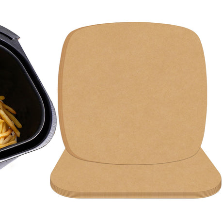 Air Fryer Liners Disposable Parchment Paper Sheets, 8 Inch Unbleached Baking Paper Liner for Grilling, Wrapping, Steamer, Microwave, Oven(100 Count) Numola