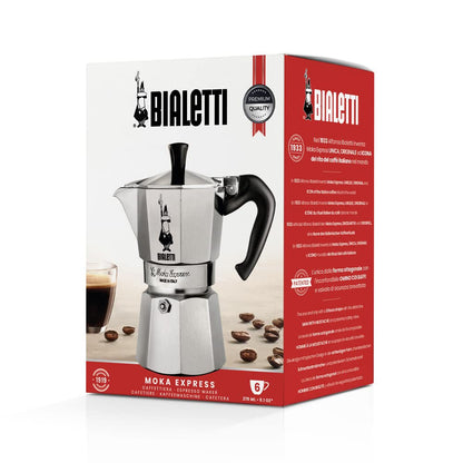 Bialetti Moka Express 6 Cup, 1 EA, silver, 6800, 06800