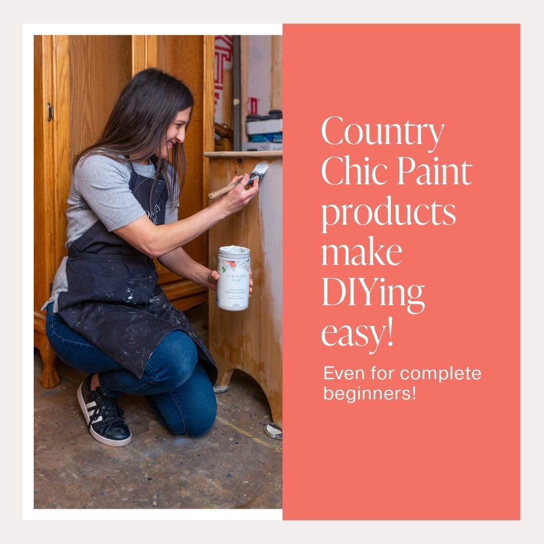 Clear Coat Quart (32oz) - Eco-Friendly Clear Satin Sheen Top Coat for Chalk Style Wood Furniture Paint, Non-Yellowing Waterproof Finish, Easy Application Country Chic Paint