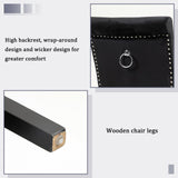 VDAOQVG Upholstered Velvet Dining Room Chairs Set of 2 for Dining Room, Set of 2 Kitchen Chairs with Gold Nailhead and Metal Ring Upholstery, Solid Wood Dining Chairs Set of 2 for Restaurant (Black) VDAOQVG