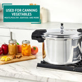 Mirro 92116 Polished Aluminum 5 / 10 / 15-PSI Pressure Cooker / Canner Cookware, 16-Quart, Silver Mirro