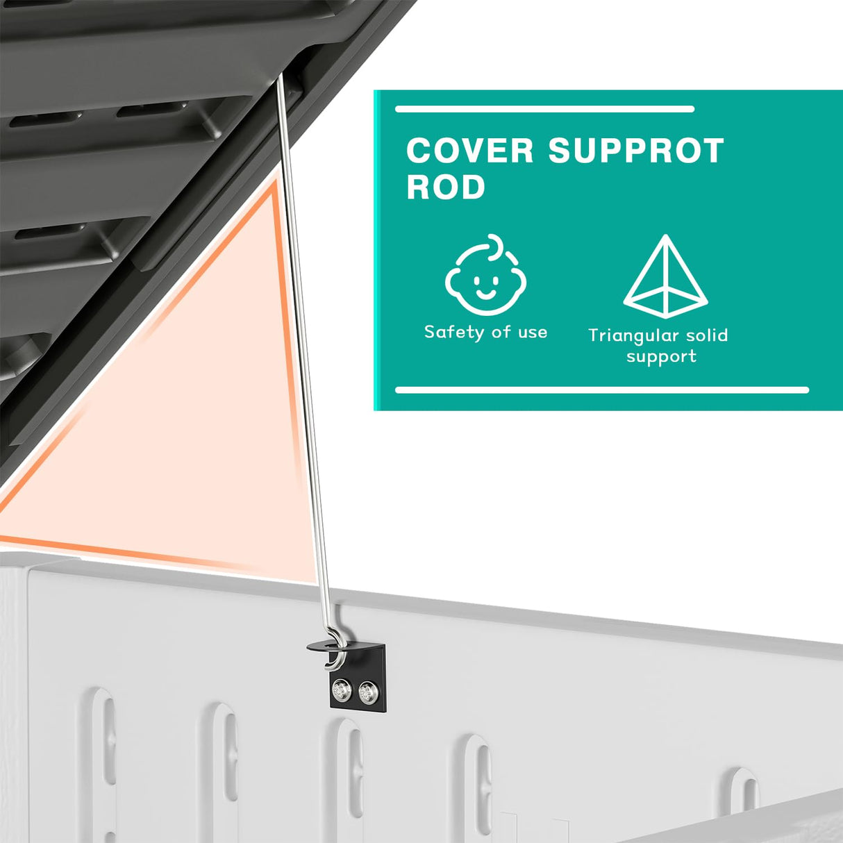 Greesum Outdoor Storage Shed 4 x 2 ft. Utility Tool Shed Resin Storage Garden Shed with Door & Lock for Patio Storage, White Greesum