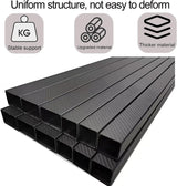 qeknxks Display Cabinet with Glass Doors, 5-Tier Metal Curio Cabinet, Glass Display Cases for Figurine, Toy Organizers Rack & Display Shelf, Kids Bookcase for Home Office, Playroom, Living Room qeknxks