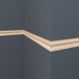 OML43A-4FTWHW Unfinished White Hardwood Chair Rail Moulding ORNAMENTAL