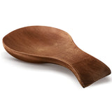 Spoon Rest For Stove Top Bamboo Holder for Spatula Wood Spoon Rest for Kitchen Counter Spoon Holder for Stove Top or Countertop, Spoon or Tong, Modern and Rustic Spoon Rest for Farmhouse (Brown) Patelai