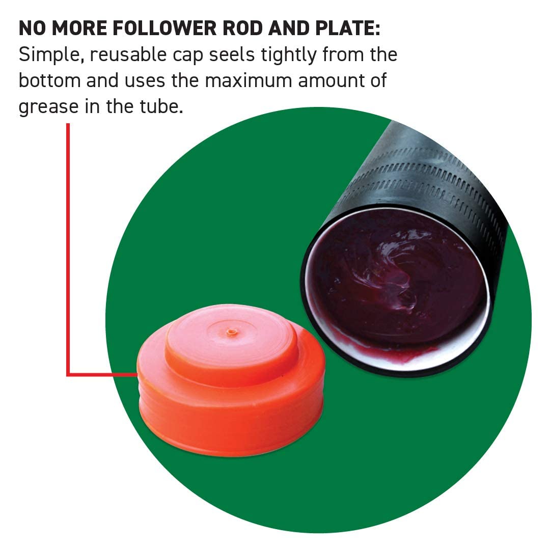 LockNLube Easy-Prime Pistol-Grip Grease Gun. Includes Our Patented Grease Coupler (Locks on, Stays on, Won't Leak!) Plus a 20" Hose and in-line Hose Swivel. LockNLube
