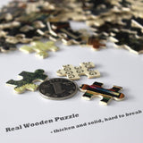 Moruska Puzzles for Adults 1000 Pieces Wooden Jigsaw Puzzle Challenge and Fun - Bookshelf Dam Moruska