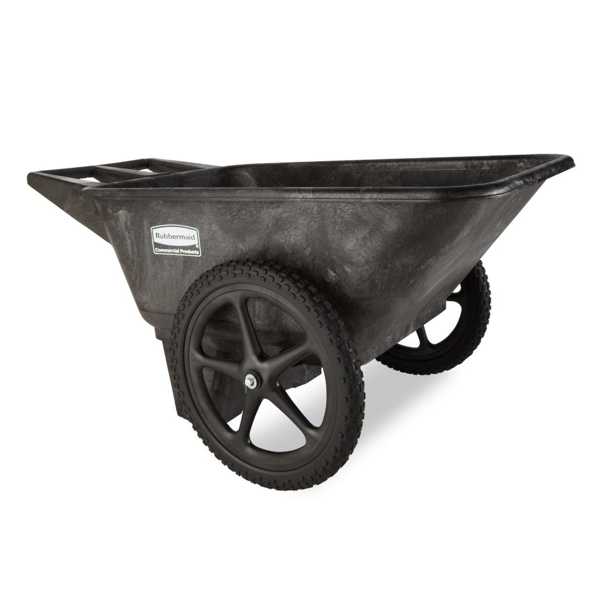 Rubbermaid Commercial Products 8.75 Cubic Foot, All-Weather, Big-Wheel Cart/Yard Cart/Lawn Cart/Wheelbarrow, Yardwork/Landscaping/DIY Projects, Durable/Weather Resistant, Black Rubbermaid Commercial Products