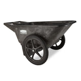 Rubbermaid Commercial Products 8.75 Cubic Foot, All-Weather, Big-Wheel Cart/Yard Cart/Lawn Cart/Wheelbarrow, Yardwork/Landscaping/DIY Projects, Durable/Weather Resistant, Black Rubbermaid Commercial Products