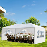 Generic Party Tent 10x20', Outdoor Heavy Duty Wedding Canopy Tent Large Camping Gazebo with 6 Removable Sidewalls for Backyard Parties Gazebo Shelter Pavilion Birthday BBQ Camping, RXUSLP003 Generic