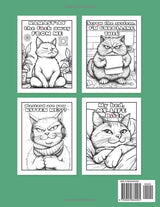 Swearing Cats: Adult Coloring Book for Cat Lovers with Sassy Cattitude, Funny Kitty Memes for Stress Relief. Majosta